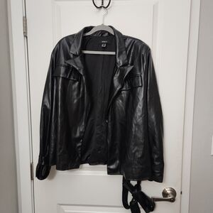 Forever 21 Black Faux Leather Jacket